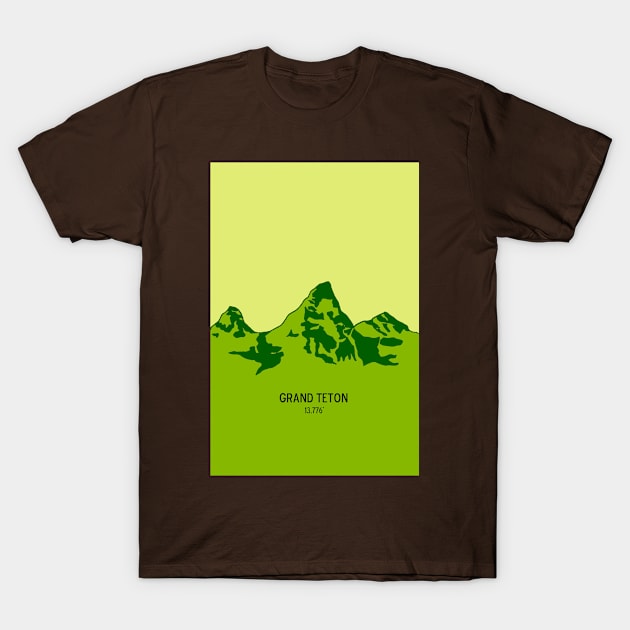 The Tetons in Grand Teton National Park T-Shirt by theaspenridge